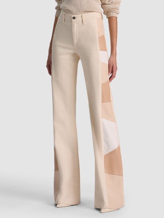 Alice + Olivia Denim - Alice + Olivia BEAUTIFUL VEGAN PATCHWORK JEAN